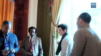 Nick Jonas White House Behind Scenes 