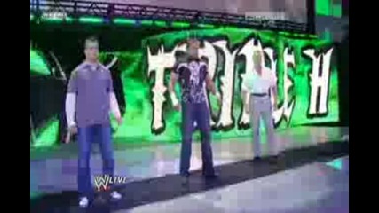 Wwe triple h and mcmahons vs randy orton and legacy 