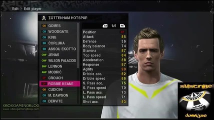 Pes 2010 Лица - Тотнъм Хотспър 