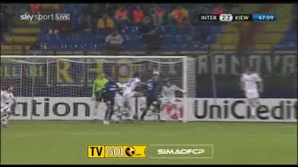 20.10.2009 Интер 2:2 Динамо Киев В. Самуел Гол 