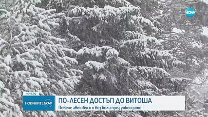 Повече автобуси и без коли през уикендите за по-лесен достъп до Витоша