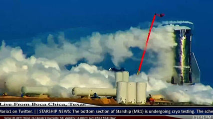 Инцидент на ракетата на Space X, която ще води хора до Марс