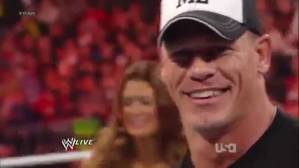 Wwe Raw 2/20/12 -john Cena & Eve Torres