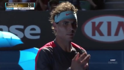 Rafael Nadal vs Grigor Dimitrov Australian Open 2014 Quarterfinal