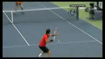 Us Open 2009 : Забавен момент в полуфинала Federer - Djokovic 