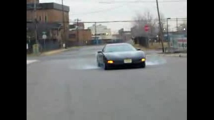 Corvette Zo6 Burnout