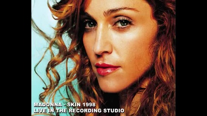 Madonna in the recording studio 1998 