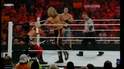 John Cena and Evan Bourne vs Edge and Sheamus Raw 31.05.2010 Part 1 
