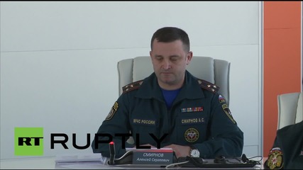 Russia: EMERCOM hold briefing following Kogalymavia plane crash