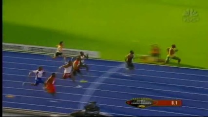 Asafa Powell - В най - добрата четвартфинална серия на 100м на световното в Берлин 2009