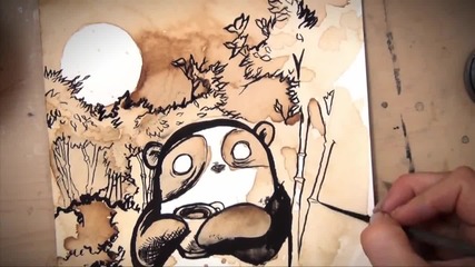 Coffee Panda - Изкуството да рисуваш с кафе