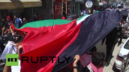 State of Palestine: Gazan youth march against Israeli & Egyptian leadership