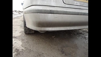 Bmw E39 540 i with custom exhaust.