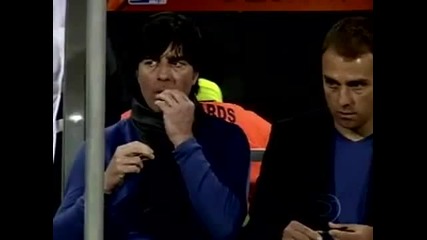 Tреньорът на Германия си яде сополите на мача с Англия 