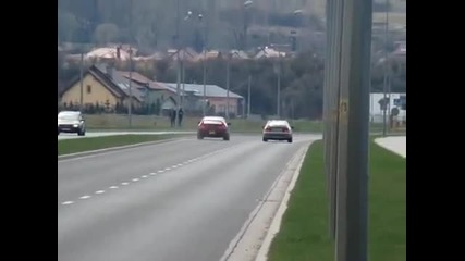 Opel Calibra turbo срещу Nissan Skyline Rb25