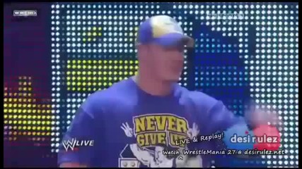 Wwe Raw 29/03/11 - The Rock and John Cena Part 1