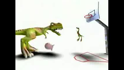 Животни играят баскетбол - 3d