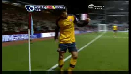 Aston Villa 0 - 1 Arsenal - Denilson Score.a