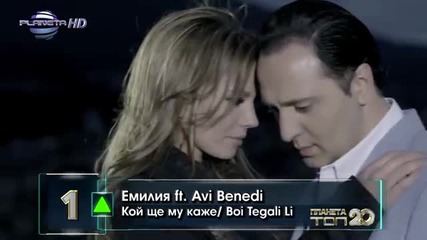 Песента на Емилия и Avi Benedi - Кой ще му каже е № 1 в класацията Планета Топ 20 за Март 2014