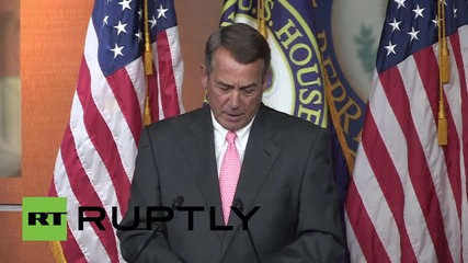USA: House Speaker Boehner weeps as he announces he's stepping down