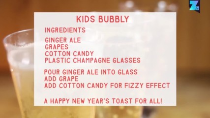 New Year's Eve Party Bubbly for Kids