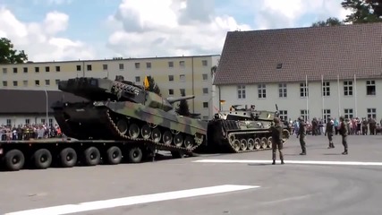 Товарене на танк Leopard 2a5 и S L T 56 !