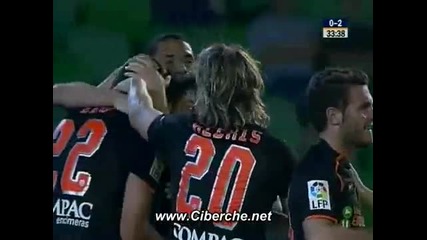 Real Betis - Valencia Cf 0 - 2 de David Villa