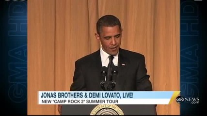 Jonas Brothers and Demi Lovato Gma interview 5 - 13 - 10 