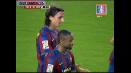 Parviq Goal na Ibrahimovic s ekipa na Barcelona