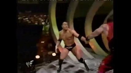 Smackdown The Rock vs Kane - No Holds Barred Match 
