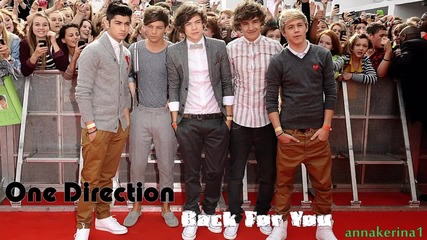 11 . One Direction - Back For You