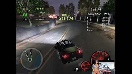 Need For Speed Underground 2 - drift of hillside manor 