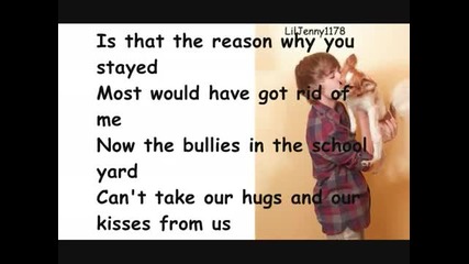 Justin Bieber - Biggerersion w lyrics on screen! hq full 