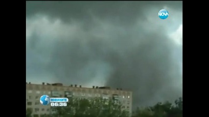 Торнадо в Русия помете жилищен район