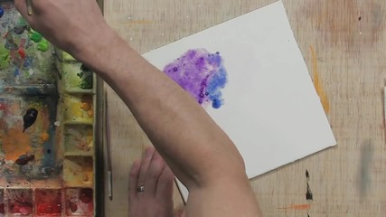 Рисуване с акварел и сол-урок