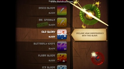 Моите устриета в Fruit ninja