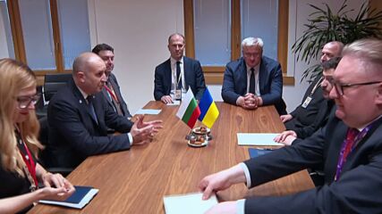 Премиерът Румен Радев се срещна в Брюксел с Володимир Зеленски