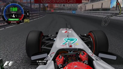F1 2012 - The Game - Schumacher - Monaco - Pole Lap - Onboard