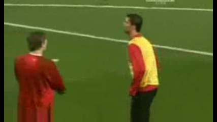 Cristiano Ronaldo Warmup Skills Man Utd