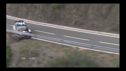 Wrc - Rallyracc - Rally de España 2015- Crash Sébastien Ogier