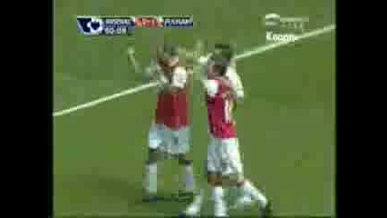 Alexander Hleb Arsenal - Fulham Решаващ Гол