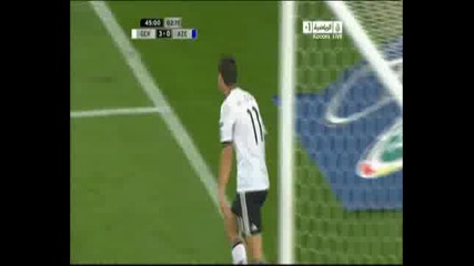 07.09.2010 Германия 3 - 0 Азербайджан първи гол на Мирослав Клозе 