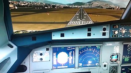 Пилотиране на Airbus A320-232 кацане!