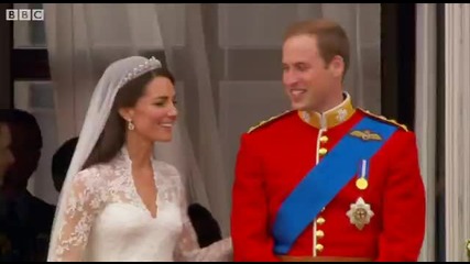 William and Kate Kiss on the Balcony - The Royal Wedding - Bbc