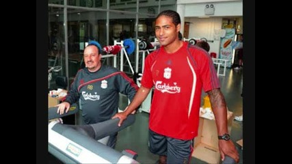 First pic of glen johnson at Liverpool Fc