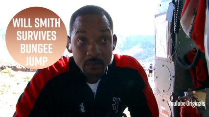 Will Smith quietly freaks out before bungee jumping