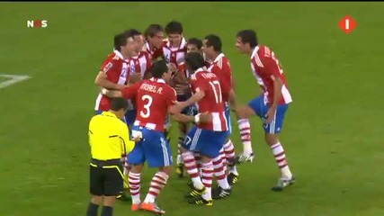 World Cup 2010 - Италия 0:1 Парагвай - Гол на Алкарас! 14.06.2010 