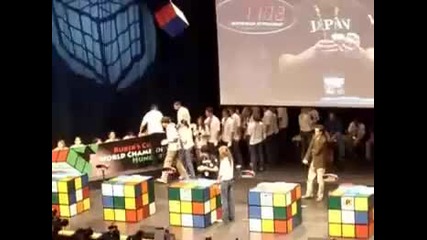 Rubiks Cube 14.38 seconds Yu Nakajima 