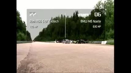 Audi Rs6 vs Bmw M6 5.8l 