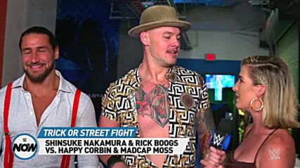 Trick or Street Fight set between Nakamura & Boogs and Corbin & Moss: WWE Now, Oct. 29, 2021